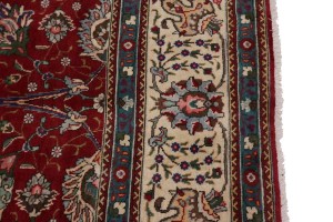 Vintage Red Classic 10X13 Tabriz Persian Rug