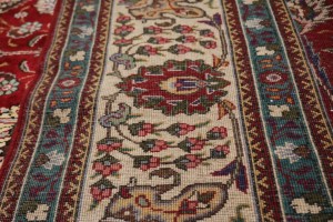 Vintage Red Classic 10X13 Tabriz Persian Rug