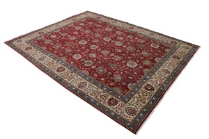 Vintage Red Classic 10X13 Tabriz Persian Rug