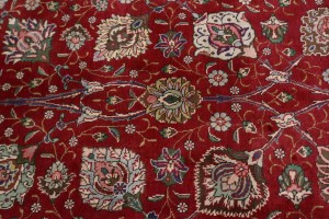 Vintage Red Classic 10X13 Tabriz Persian Rug