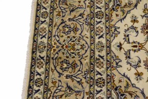 Semi Antique Cream Traditional 10X13 Kashan Persian Rug