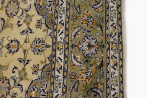 Vintage Beige Traditional 8X11 Kashan Persian Rug