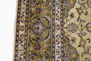 Vintage Beige Traditional 8X11 Kashan Persian Rug