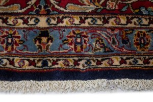 Vintage Purple-navy Traditional 10X15 Kashan Persian Rug