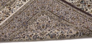 Semi Antique Beige Traditional 7X10 Kashan Persian Rug Oriental