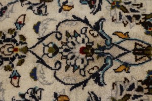 Semi Antique Beige Traditional 7X10 Kashan Persian Rug Oriental