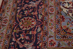 Vintage Red Traditional 10X13 Kashan Persian Rug