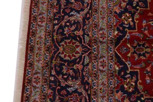 Vintage Red Traditional 10X13 Kashan Persian Rug