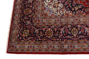 Vintage Red Traditional 10X13 Kashan Persian Rug