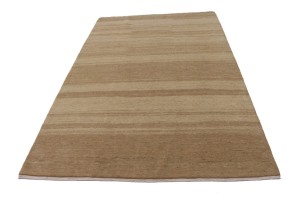 Beige Tribal 5'6X8'7 Gabbeh Persian Rug