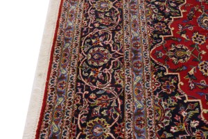 Vintage Red Traditional 10X13 Kashan Persian Rug