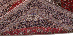 Vintage Red Traditional 10X13 Kashan Persian Rug