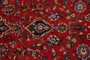 Vintage Red Traditional 10X13 Kashan Persian Rug