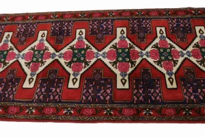 Red Vintage Floral 3X13 Bidjar Sanneh Persian Runner Oriental Rug