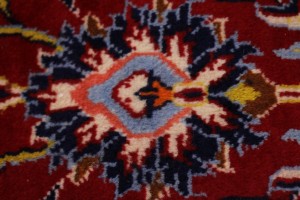 Vintage Red Traditional 10X14 Kashan Persian Rug