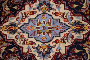 Vintage Red Traditional 10X14 Kashan Persian Rug