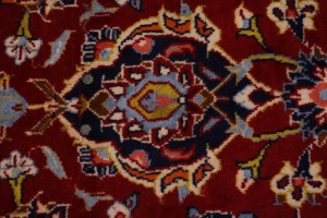 Vintage Red Traditional 10X14 Kashan Persian Rug