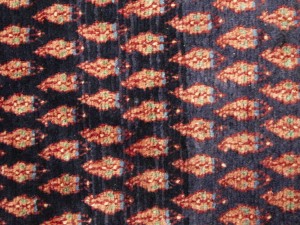 Purple-navy Vintage Tribal 3'6X10 Botemir Persian Runner Oriental Rug