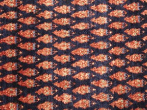 Purple-navy Vintage Tribal 3'6X10 Botemir Persian Runner Oriental Rug