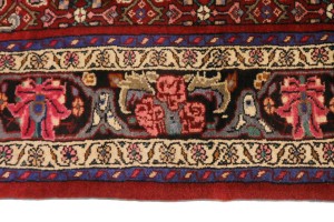 Vintage Red Tribal 6'7X10'5 Zanjan Persian Rug