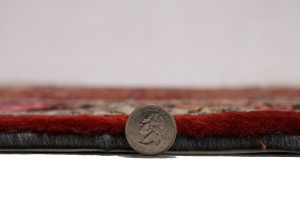 Vintage Red Tribal 6'7X10'5 Zanjan Persian Rug