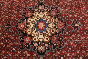 Vintage Red Tribal 6'7X10'5 Zanjan Persian Rug