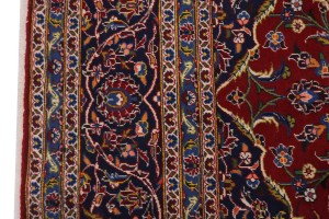 Vintage Red Traditional 8X12 Kashan Persian Rug