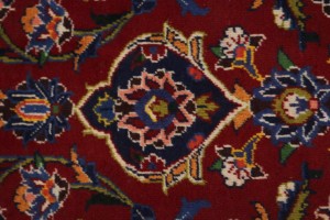 Vintage Red Traditional 8X12 Kashan Persian Rug