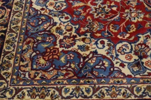 Vintage Red Traditional 10x17 Najafabad Persian Rug