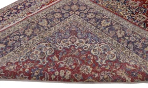 Vintage Red Traditional 10x17 Najafabad Persian Rug