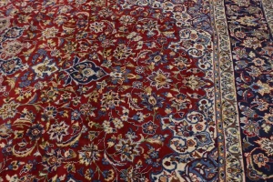 Vintage Red Traditional 10x17 Najafabad Persian Rug