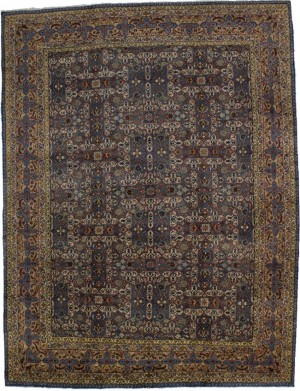 Vintage Blue Classic 10X13 Kashmar Persian Rug