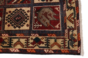 Vintage Rusty Red Floral Garden 5X10 Bakhtiari Persian Rug