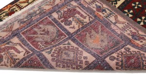Vintage Rusty Red Floral Garden 5X10 Bakhtiari Persian Rug