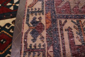 Vintage Rusty Red Floral Garden 5X10 Bakhtiari Persian Rug