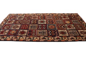 Vintage Rusty Red Floral Garden 5X10 Bakhtiari Persian Rug