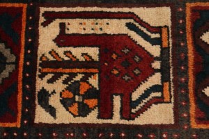 Vintage Rusty Red Floral Garden 5X10 Bakhtiari Persian Rug