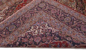 Vintage Red Traditional 10X13 Kashan Persian Rug