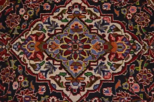 Vintage Red Traditional 10X13 Kashan Persian Rug