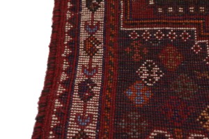 Red Tribal 4X5 Shiraz Persian Rug