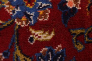 Vintage Red Traditional 10X13 Kashan Persian Rug