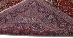 Vintage Red Traditional 10X13 Kashan Persian Rug