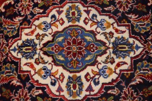 Vintage Red Traditional 10X13 Kashan Persian Rug