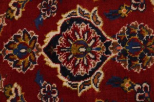 Vintage Red Traditional 10X13 Kashan Persian Rug