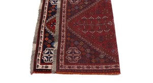 Red Tribal 4X5 Shiraz Persian Rug