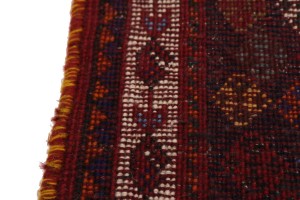 Red Tribal 4X5 Shiraz Persian Rug