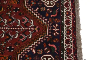 Brick Red Tribal 3'5X5 Shiraz Persian Rug