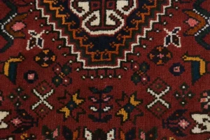 Brick Red Tribal 3'5X5 Shiraz Persian Rug