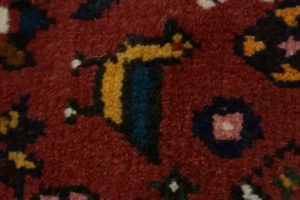 Brick Red Tribal 3'5X5 Shiraz Persian Rug