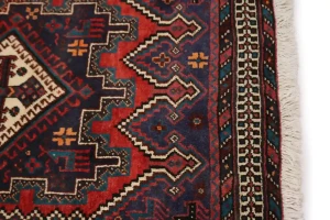 Vintage Red Tribal 3X6 Sirjan Persian Rug